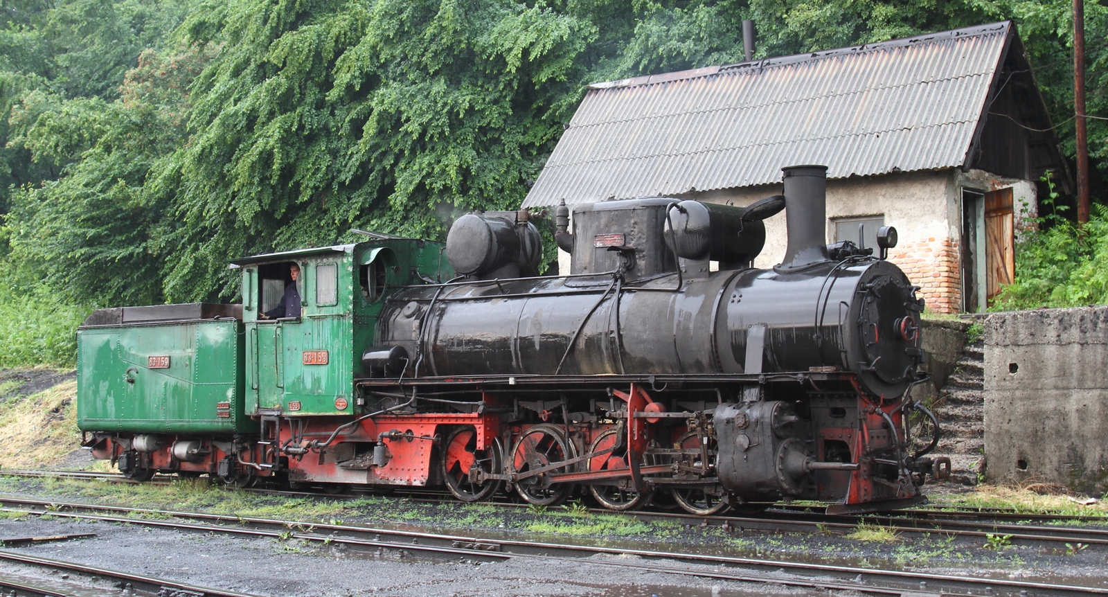 83-159 of the Banovići coal railway in June 2016 in Oskova