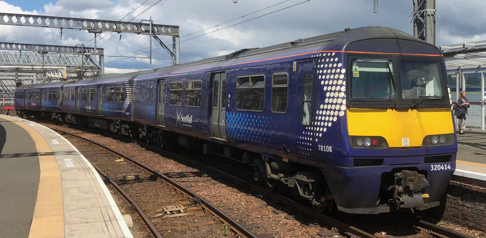 ScotRail 320414 in June 2019 at Gourock