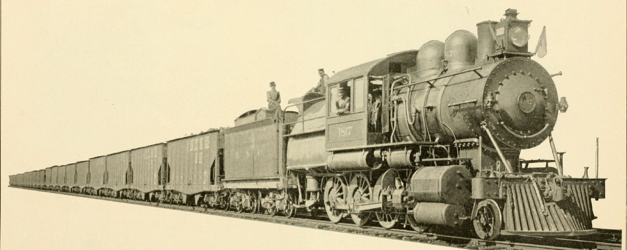 Baltimore & Ohio Klasse E19a mit einem Kohlezug