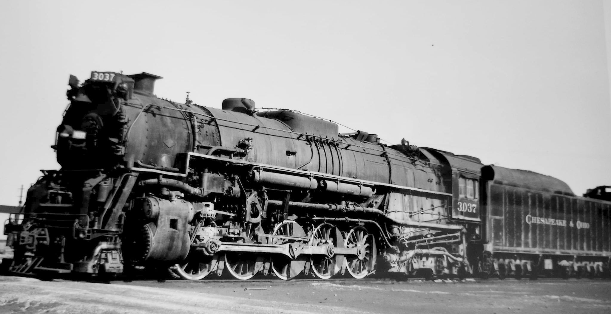No. 3037 in October 1949 in Russell, Kentucky
