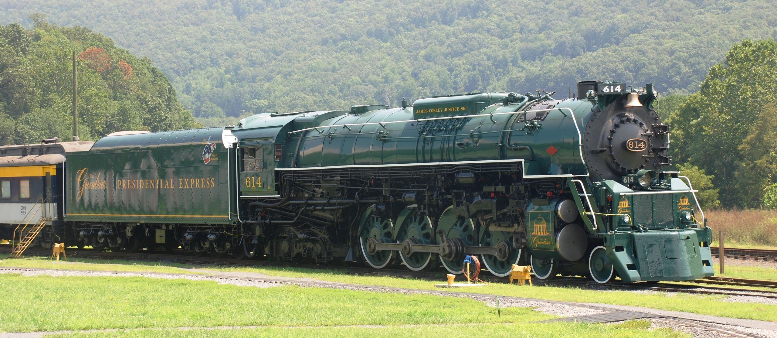 No. 614 on display at C&O Railway Heritage Center in Clifton Forge, Virginia