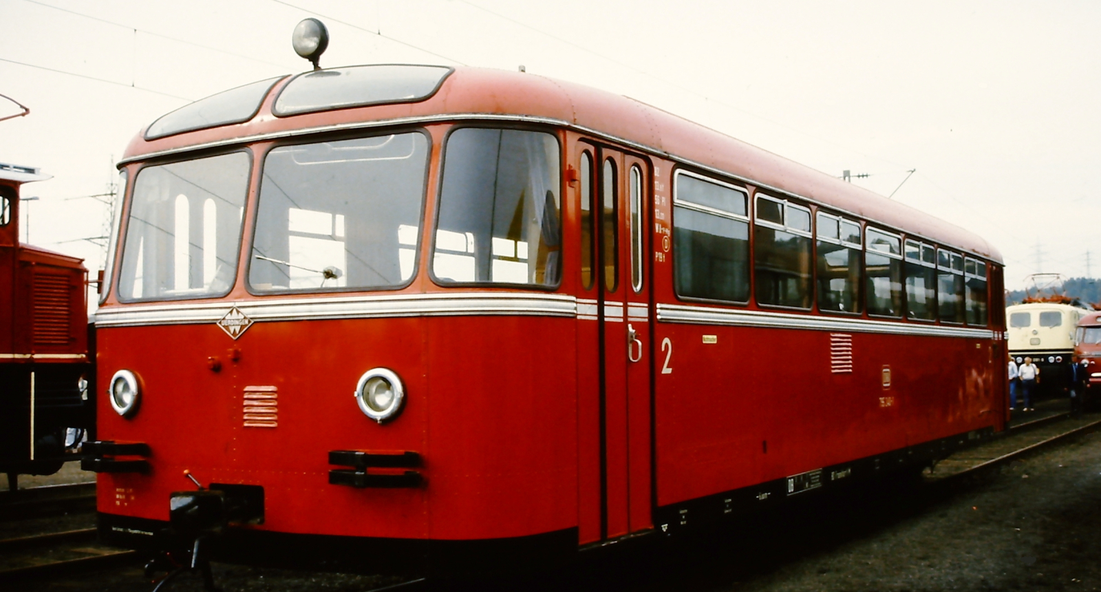 VT 95 240 at the “150 Years of German Railways” vehicle show in 1985 in Bochum-Dahlhausen