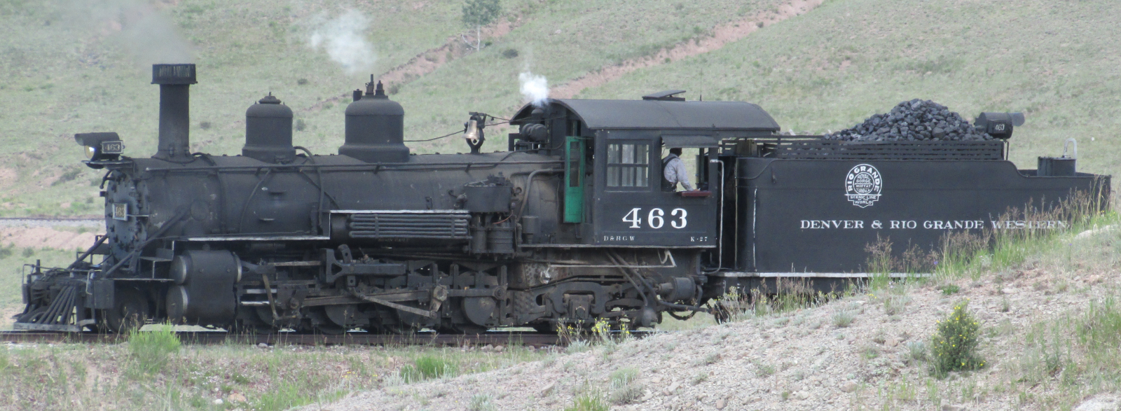 No. 463 in July 2016 on the Cumbres and Toltec Scenic Railroad