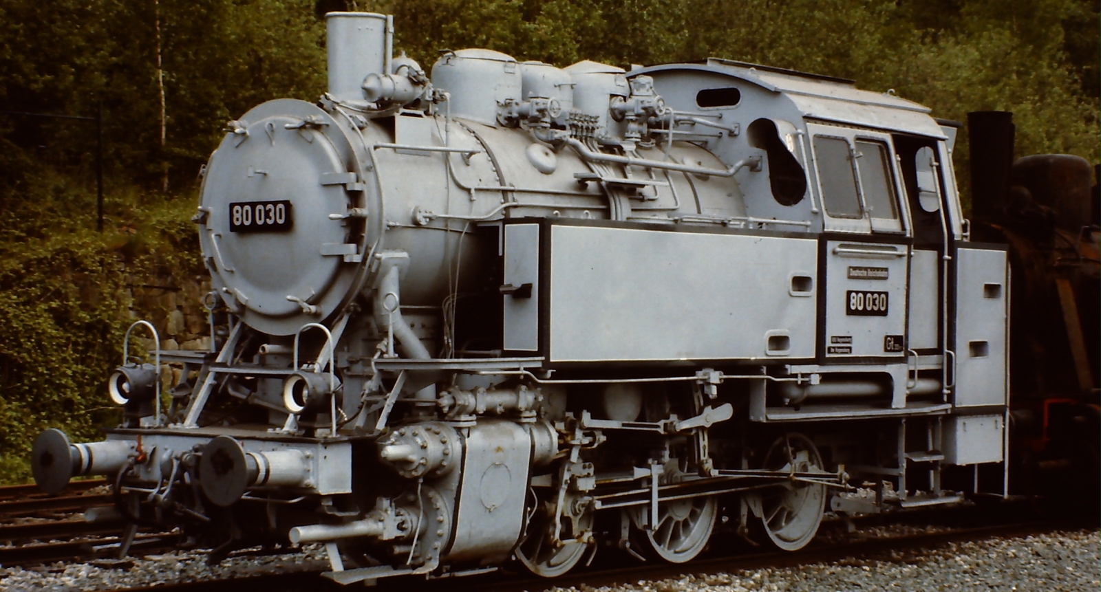 80 030 in photo livery in 1980 in the Bochum-Dahlhausen Museum