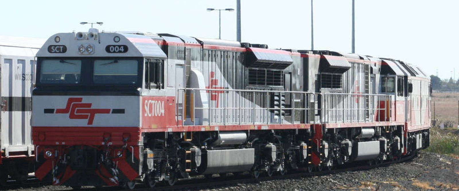 Zwei GT46C ACe von SCT Logistics (Specialised Container Transport) im März 2008 im Depot in Laverton, Victoria