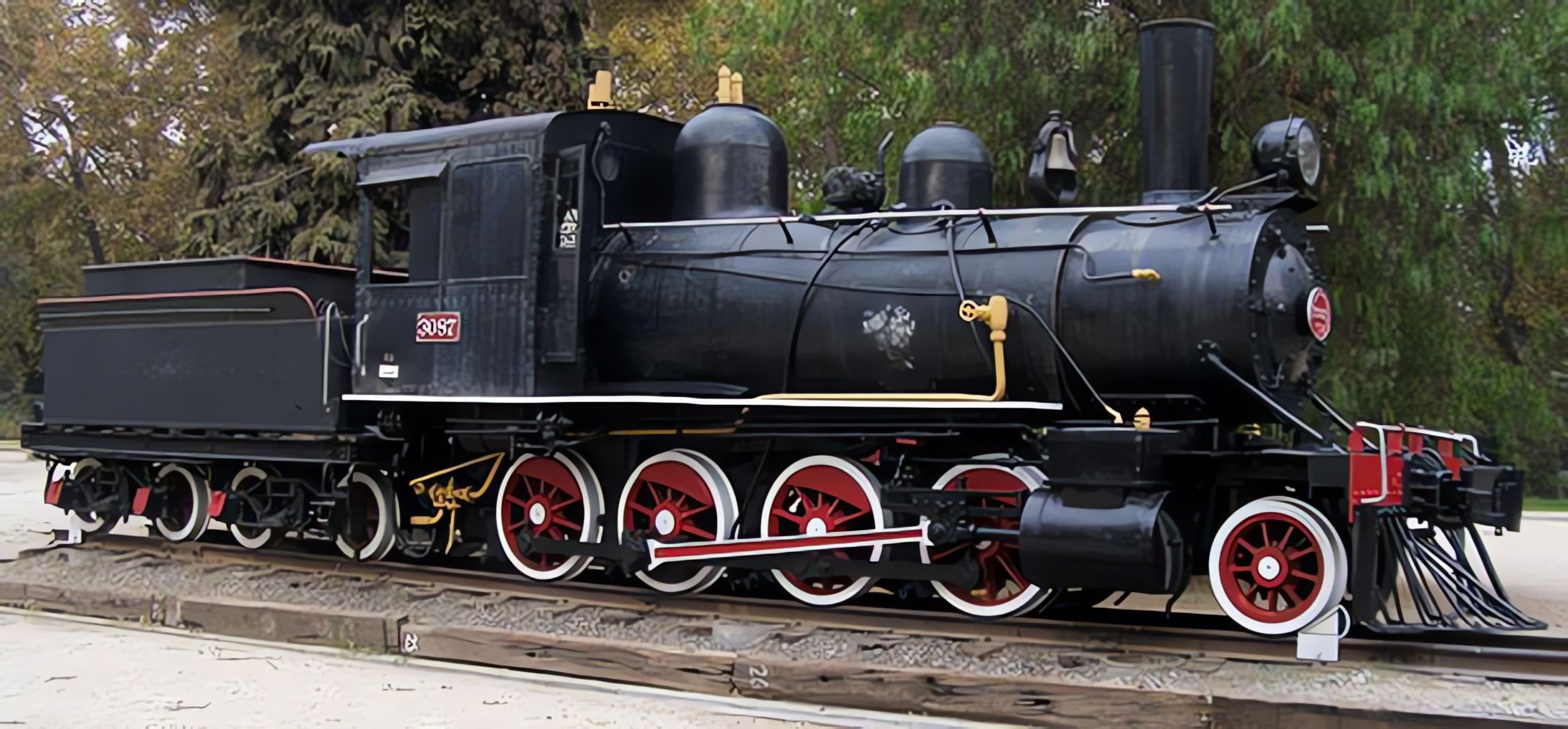No. 3087 on display at Quinta Normal