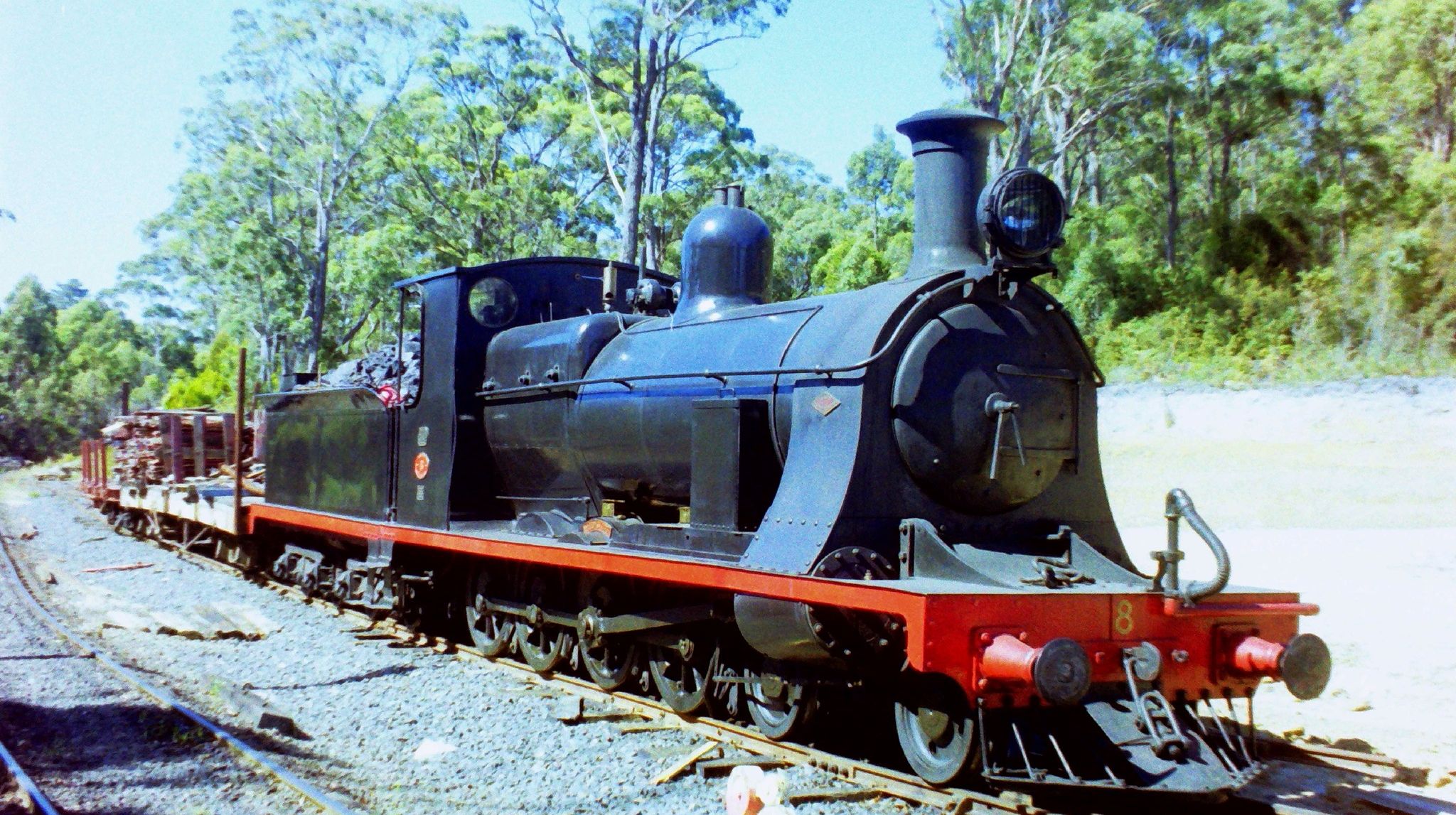 No. 8 on the Don River Railway in February 1998