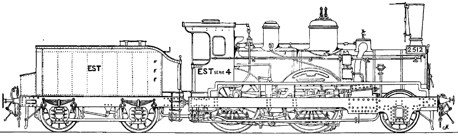 No. 512 (second batch) rebuilt with smaller wheels and new number 2512