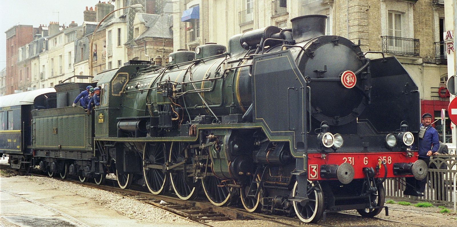 SNCF 231 G Nr. 558 im September 1986 in Dieppe-Maritime