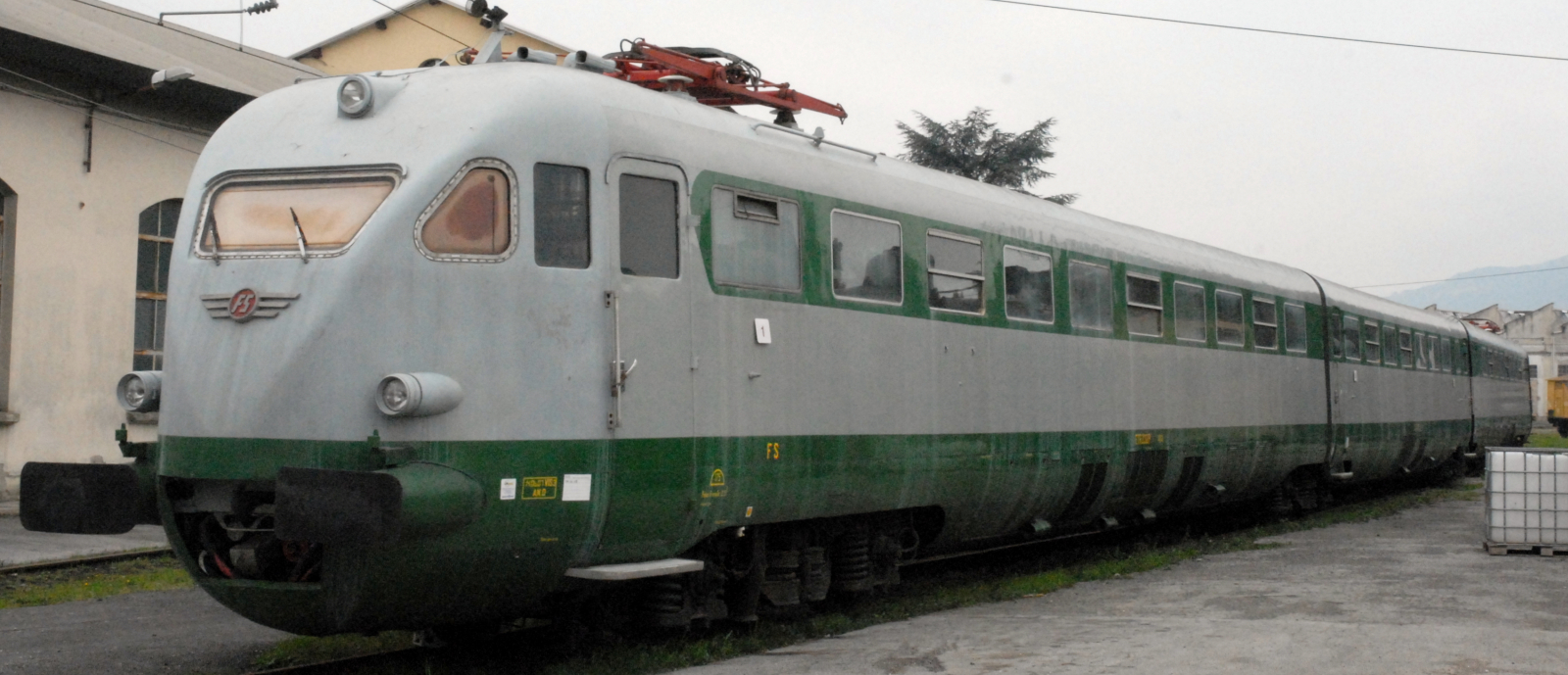 Record train ETR 232 in March 2010 in Pistoia