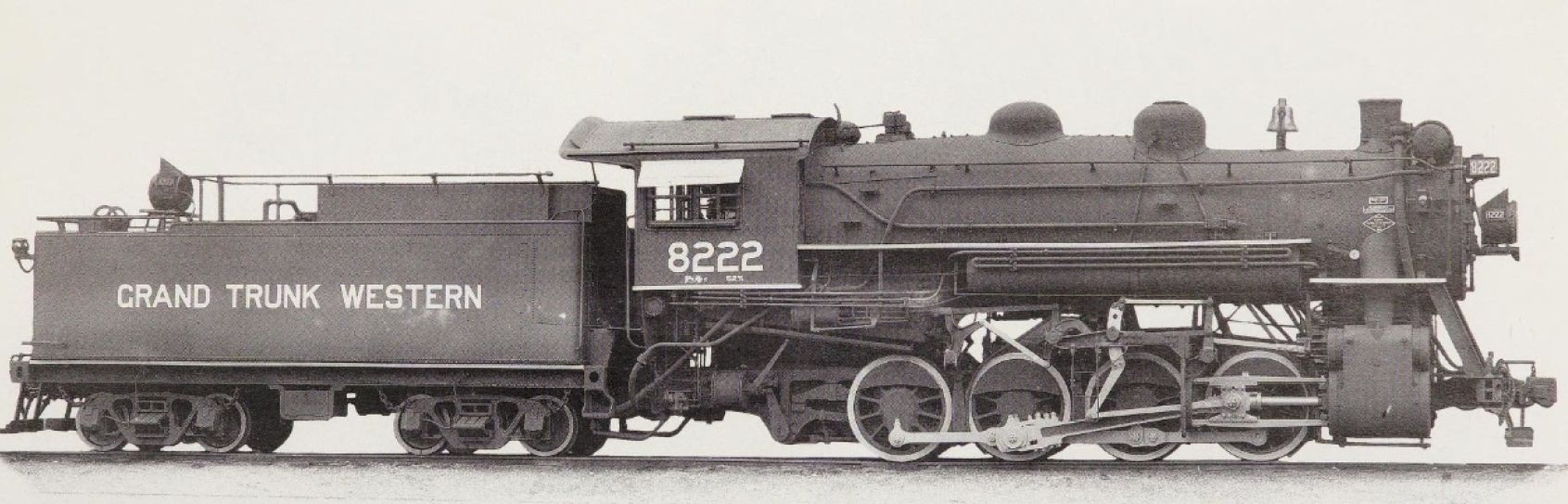 P-4-d No. 8222, built in 1923 by Lima for the Grand Trunk Western