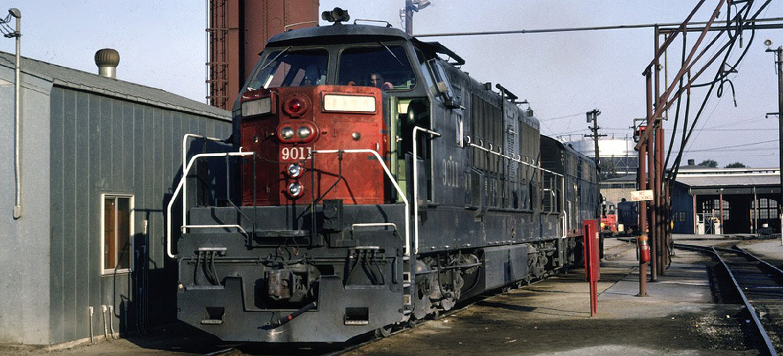 Southern Pacific No. 9011 in August 1964 at San Jose, California
