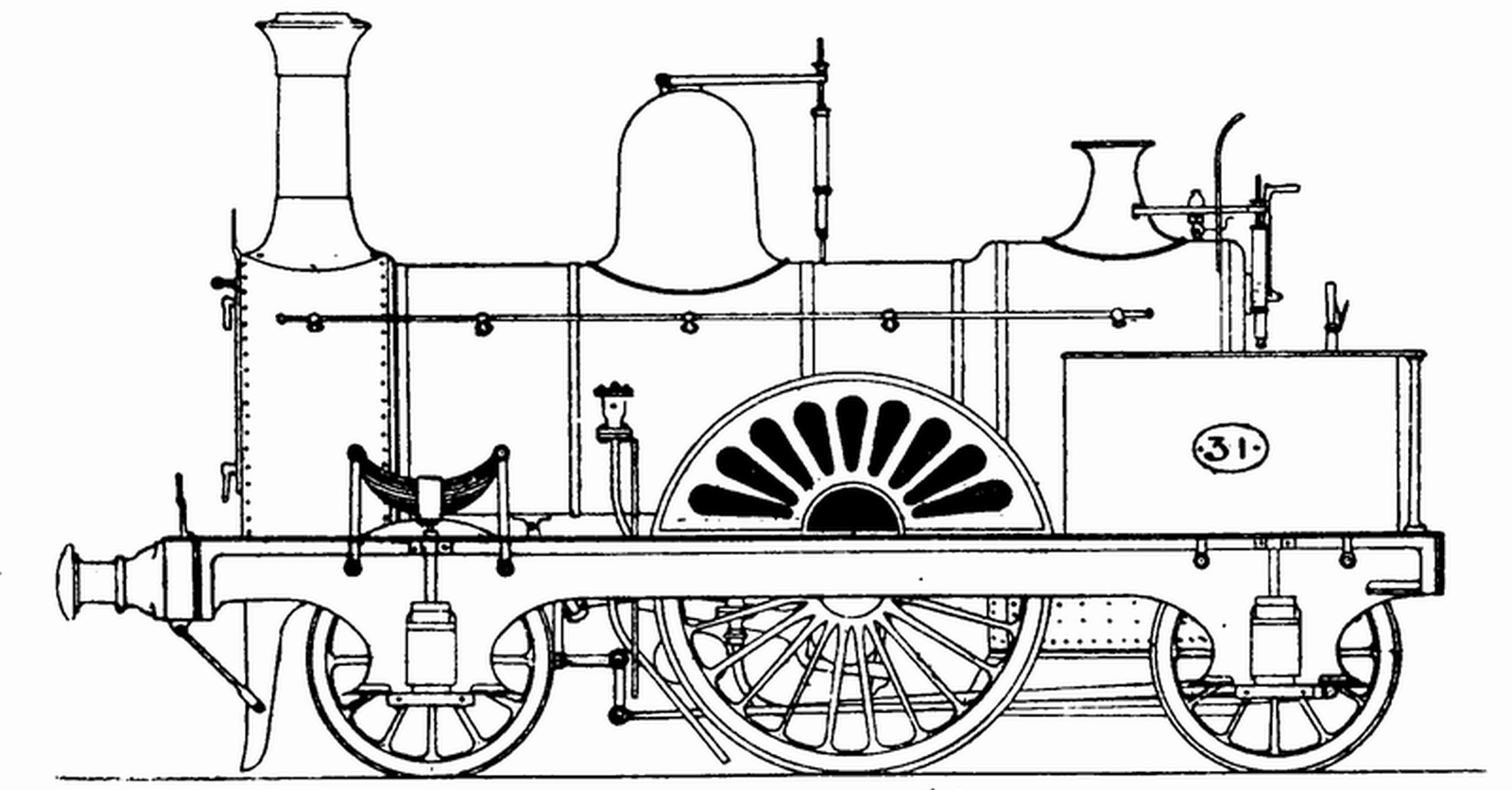 No. 31 with inside bearing of the driving axle
