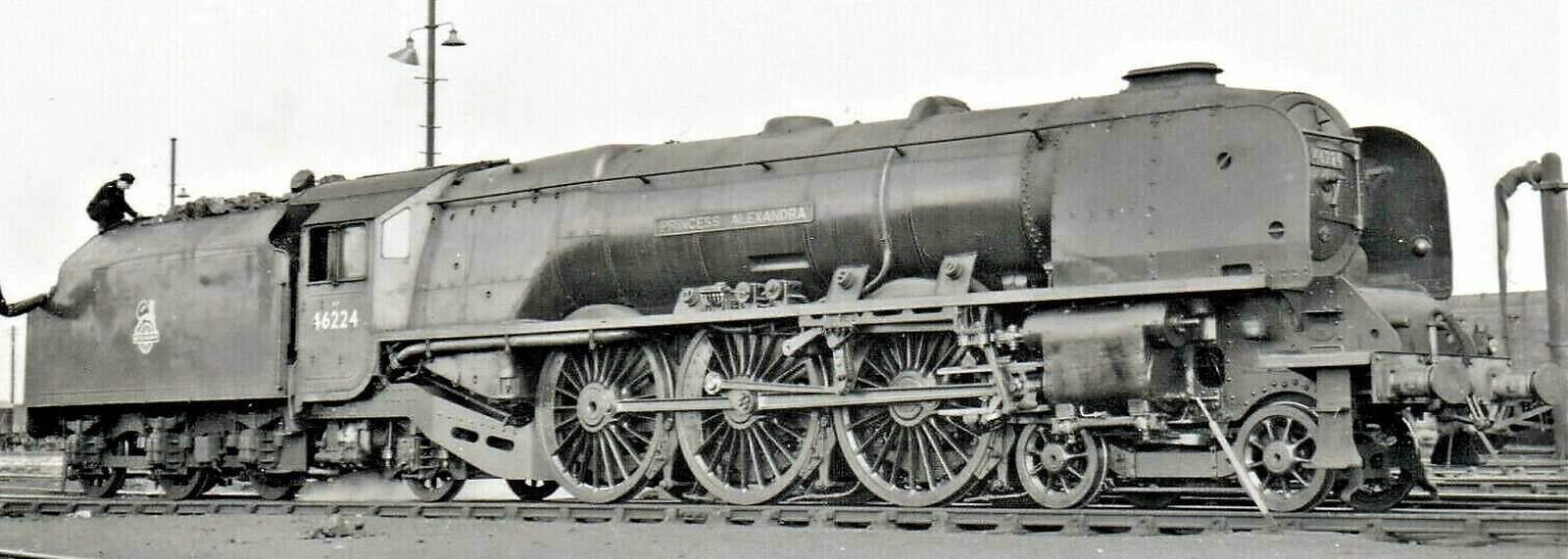 No. 46254 City of “Stoke-on-Trent” in June 1964 at Hartford Junction
