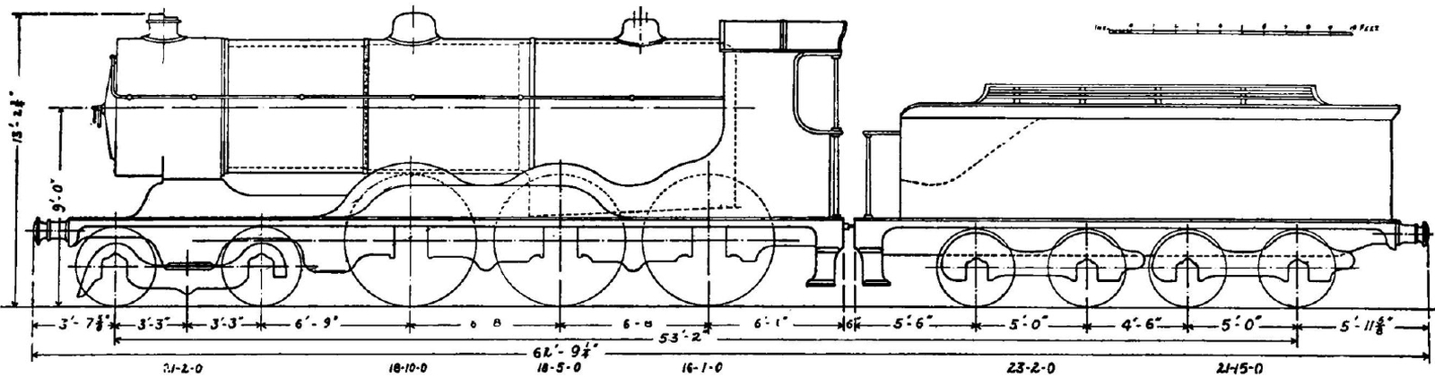 Schematic drawing with dimensions