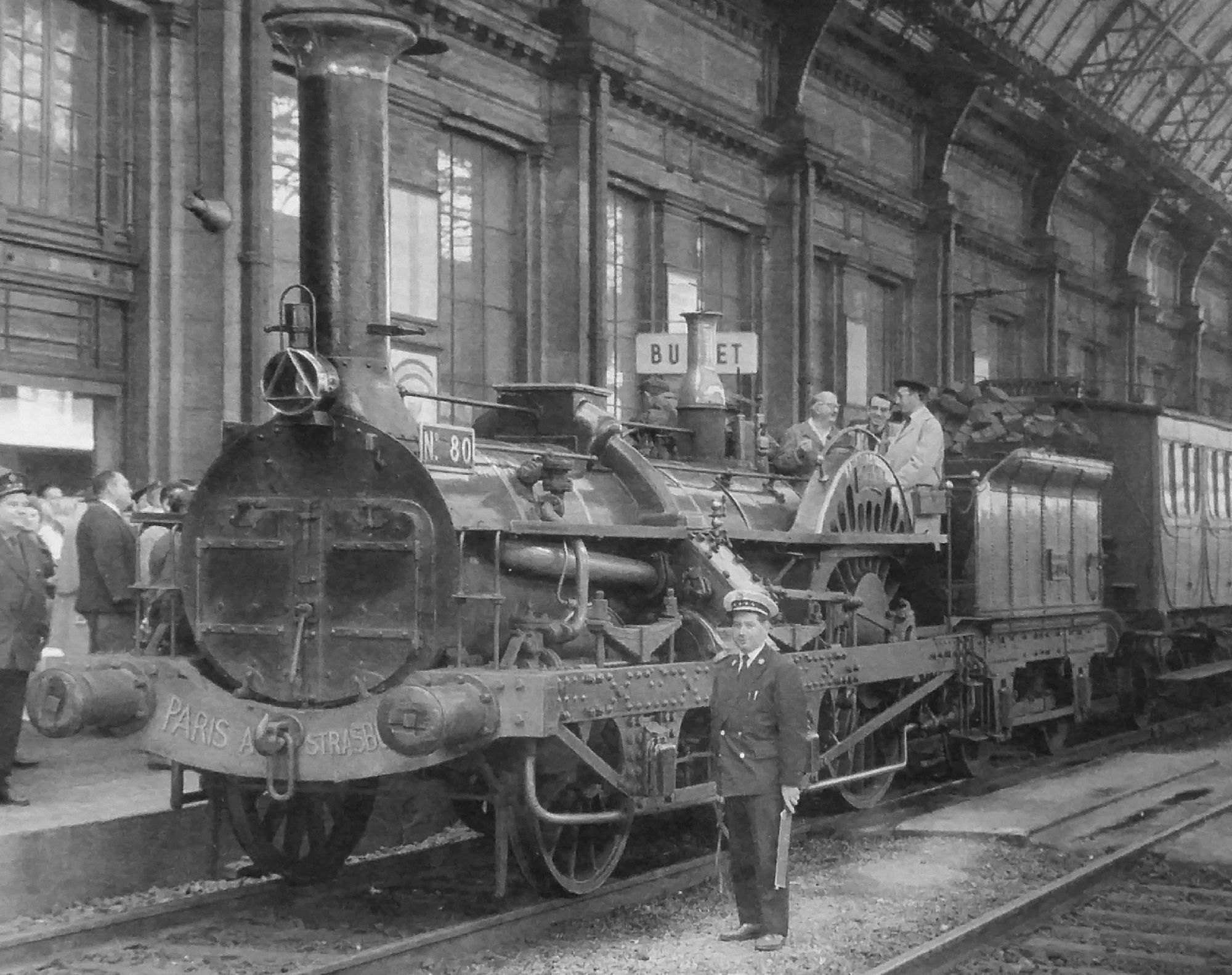 Crampton No. 80 “Le Continent” of the Est with a wheel diameter of 2,300 mm