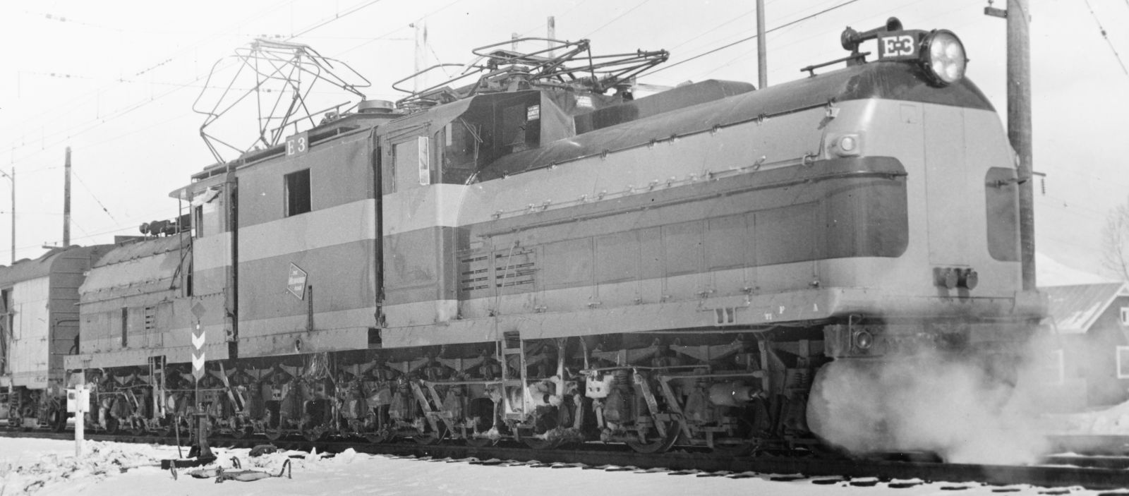 E-3 nach dem Umbau im Januar 1958 in Butte, Montana