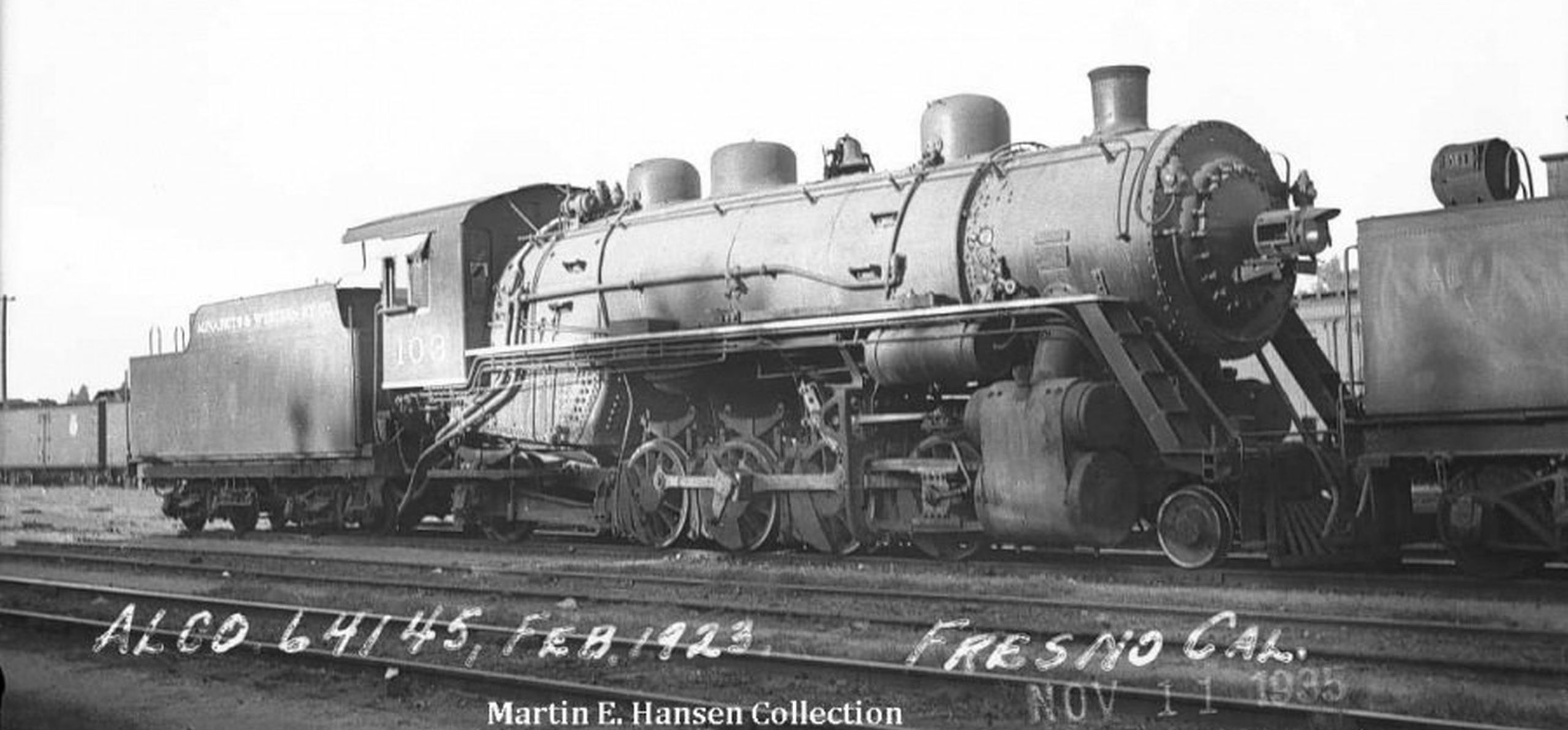 No. 103 in November 1935 at Fresno, California