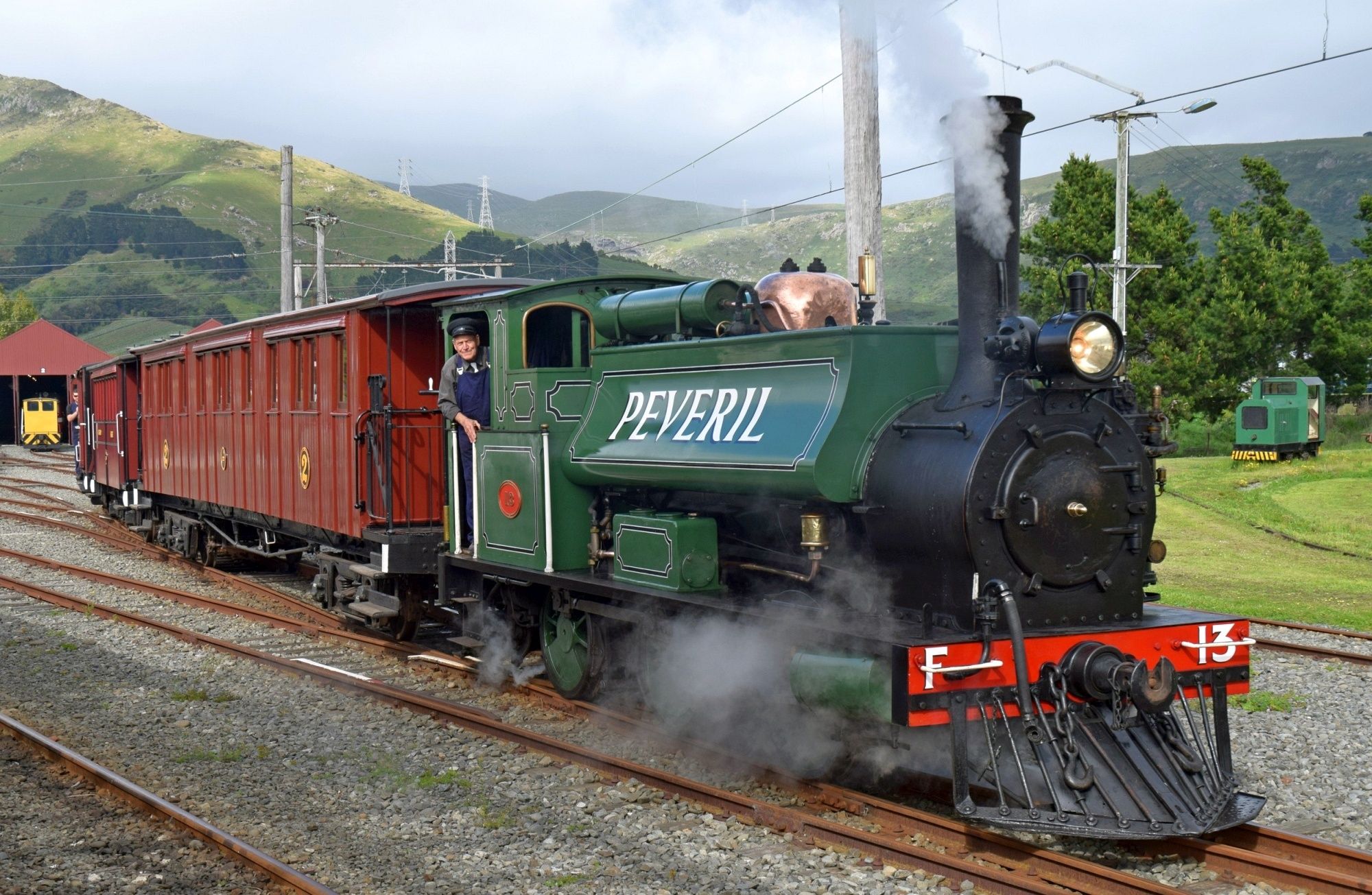 F 13 “Peveril” in October 2023 on the Ferrymead Railway