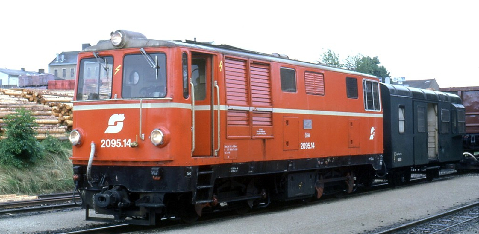 2095.14 in May 1982 in Weitra, Waldviertel Narrow Gauge Railways