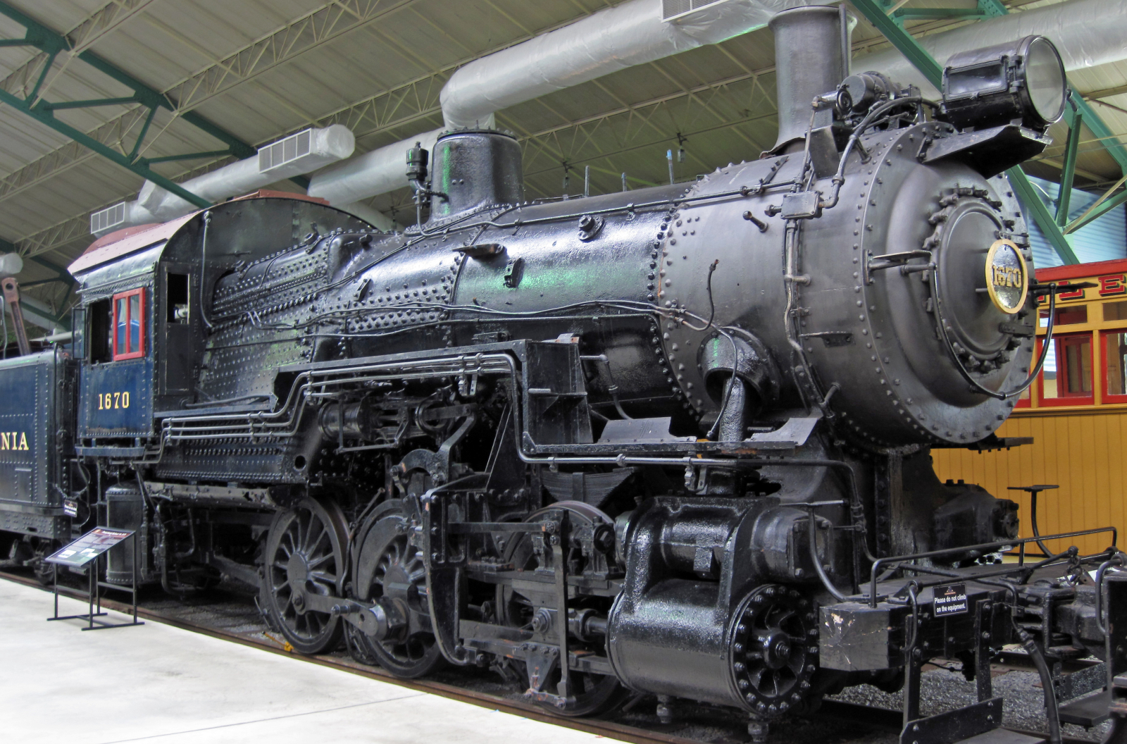 B6sb No. 1670 at the Railroad Museum of Pennsylvania, Strasburg