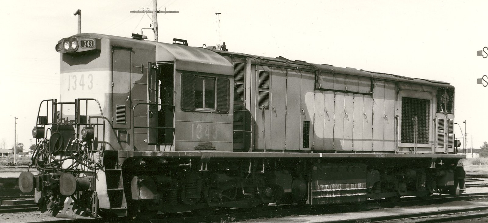 No. 1343 in June 1978 at Rockhampton, Queensland