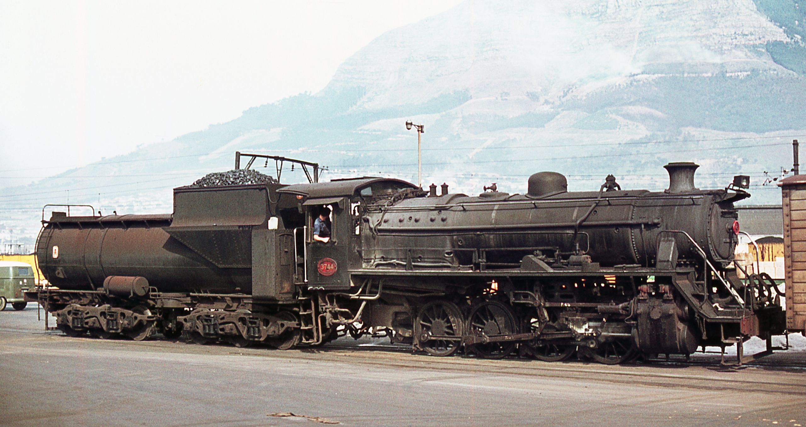 No. 3744 in August 1973 at Table Bay Harbour, Cape Town