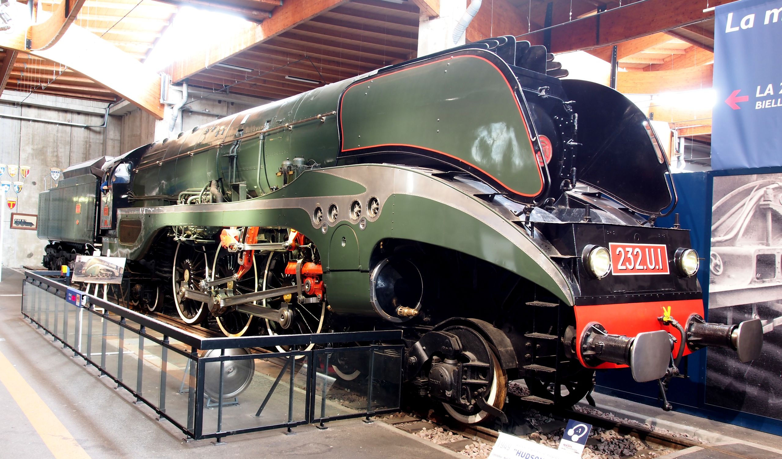 232 U 1 on display at the Cité du Train