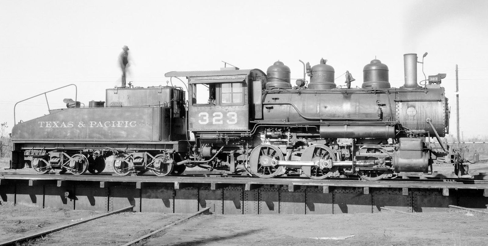 No. 323 in December 1947 at Addis, Louisiana