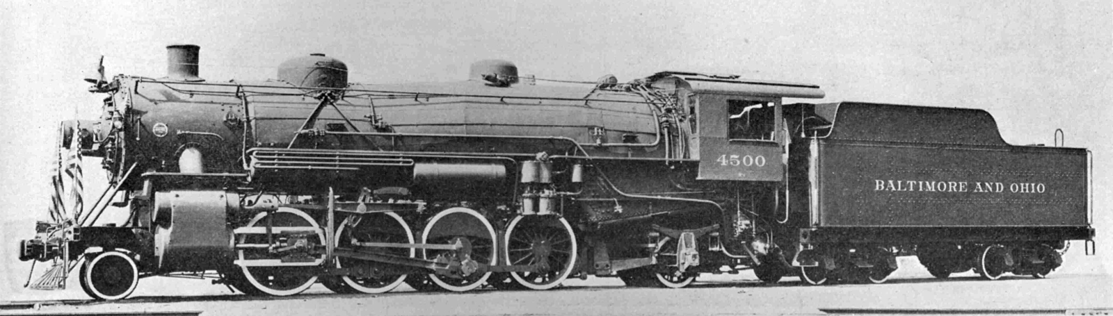 The Baltimore and Ohio Q3 No. 4500 was the first Light Mikado