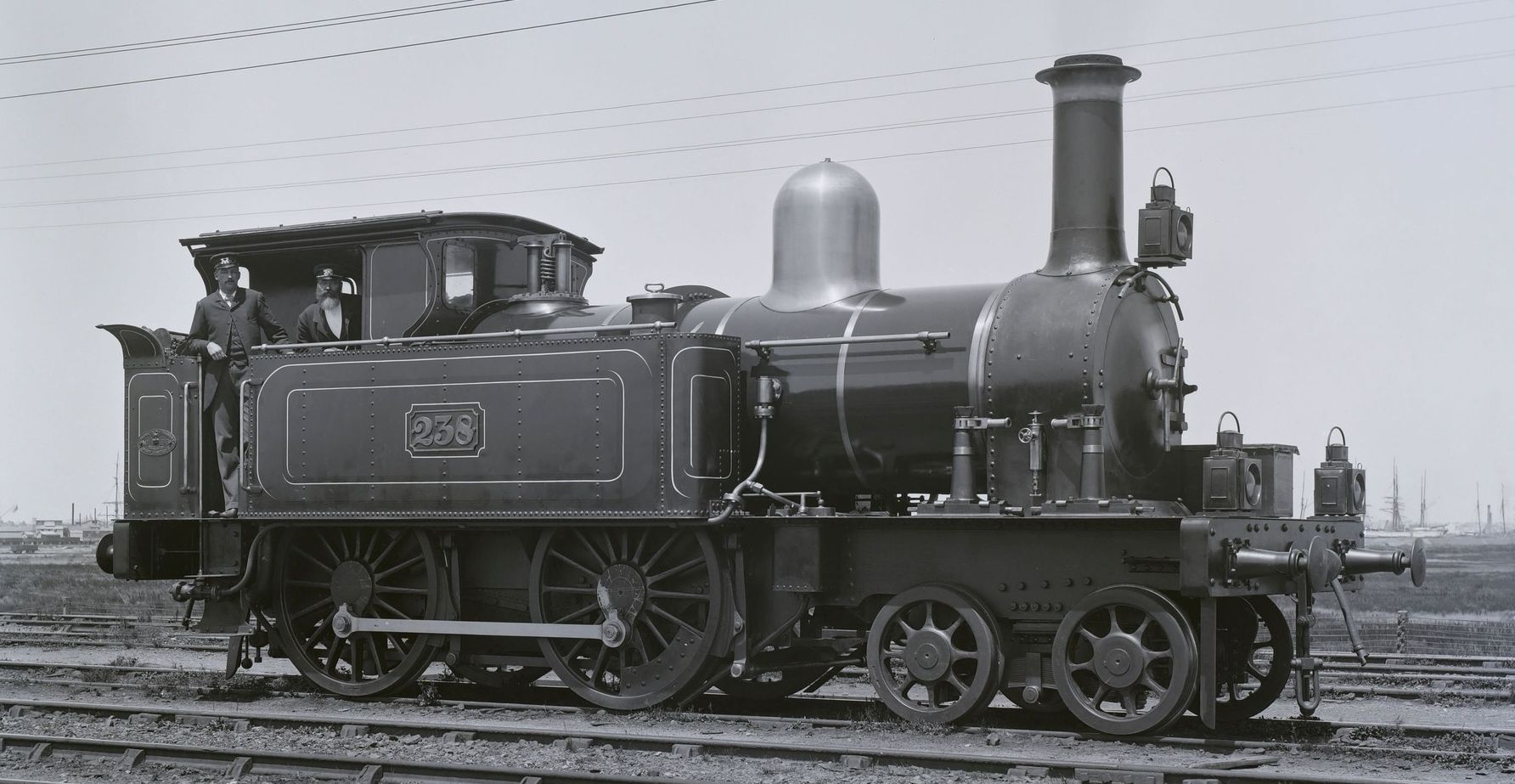 No. 238 in October 1885 at Spencer Street station, Melbourne