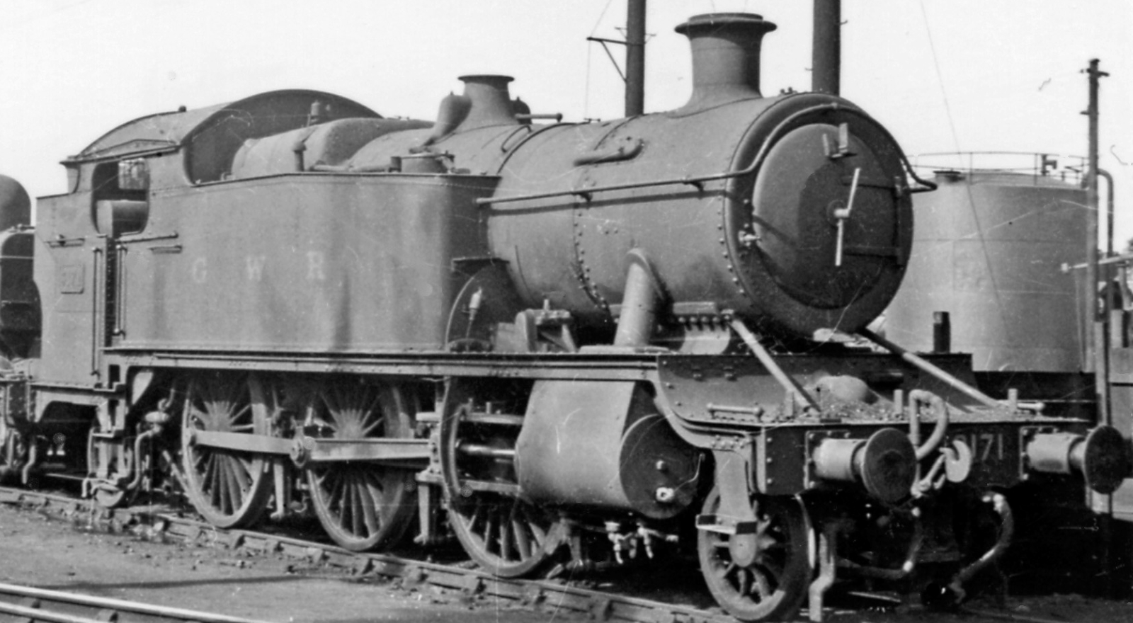 One example is parked in the Gloucester depot in 1948, when it was only used as a pusher locomotive